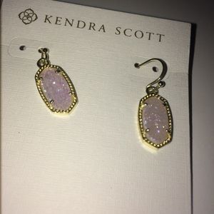 white/gold drusy Kendra Scott Earrings